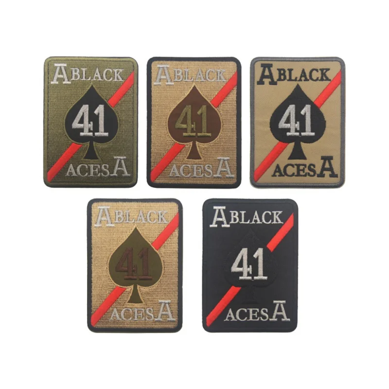 Классический тактический значок Spades A41 вышитый нарукавник стикер военный костюм