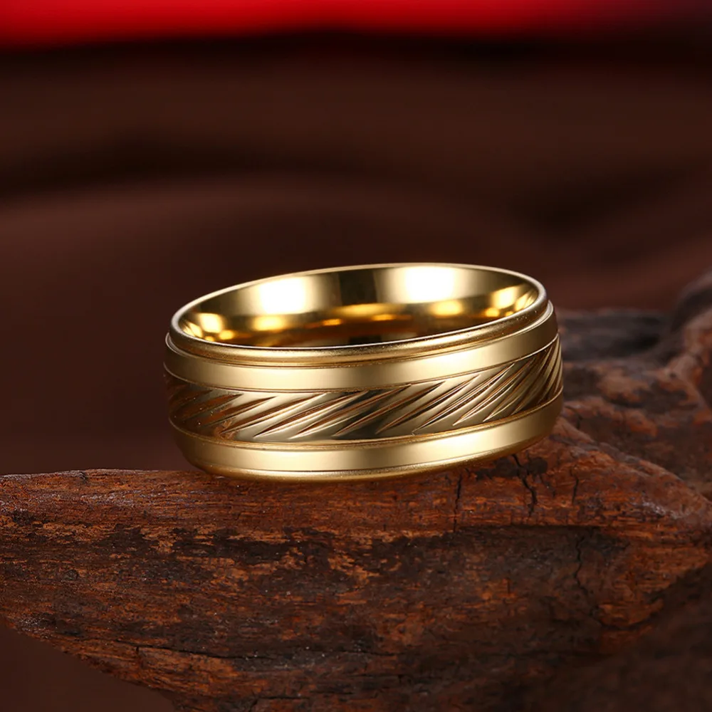 Высокое качество для свадьбы Титан Кольца Для мужчин и женщин Обручение