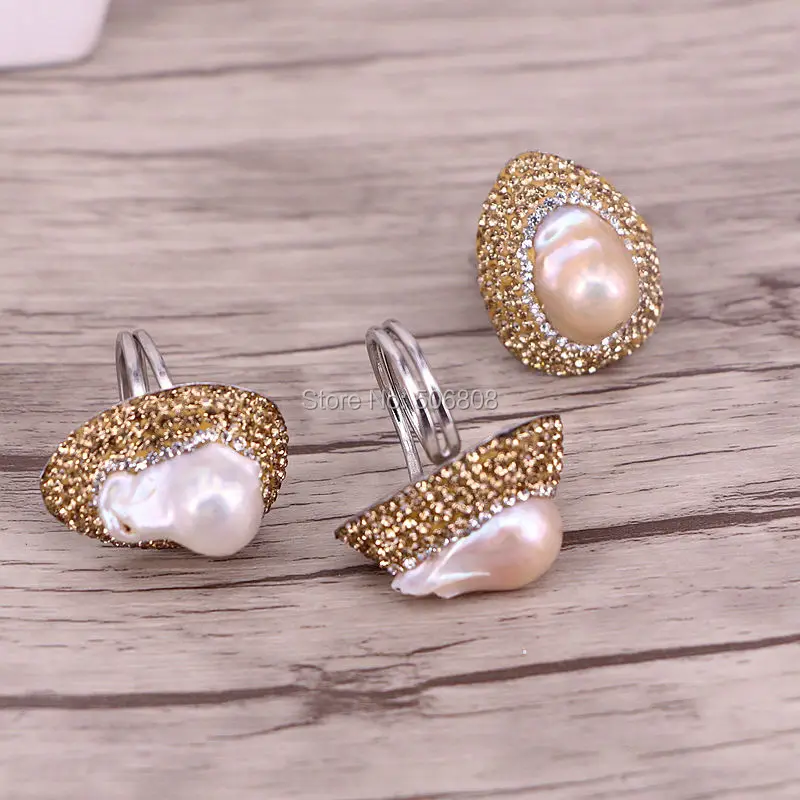 6 шт. Женское кольцо с натуральным жемчугом|natural pearl ring|pearl ringpearl rings for women |
