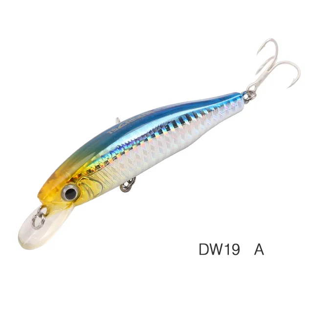 Tsurinoya DW19 85 мм/14 г глубина 1,0 м гольян Приманка пластиковые жесткие тонущие рыболовные наживки рыба приманка жесткая приманка артикулярная приманка - Цвет: Белый