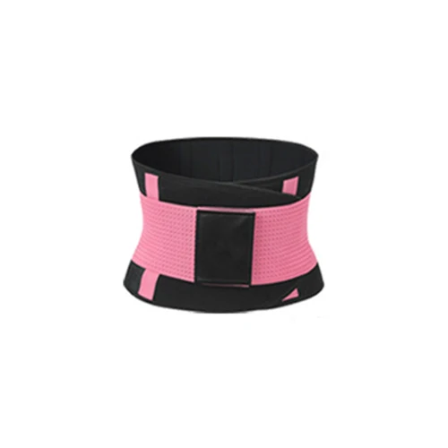 Light Pink Пояс для тренировки талии, пояс для поясницы, обёрточная бумага для живота, триммер для похудения, компрессионная лента для спины, спортивный пояс для потери веса, Fitnes - Цвет: Light Pink