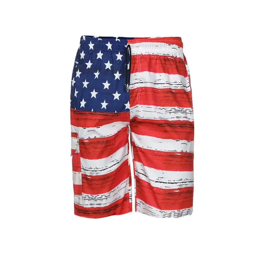 2018 новые мужские джинсовые шорты с принтом американского флага вдохновленные на
