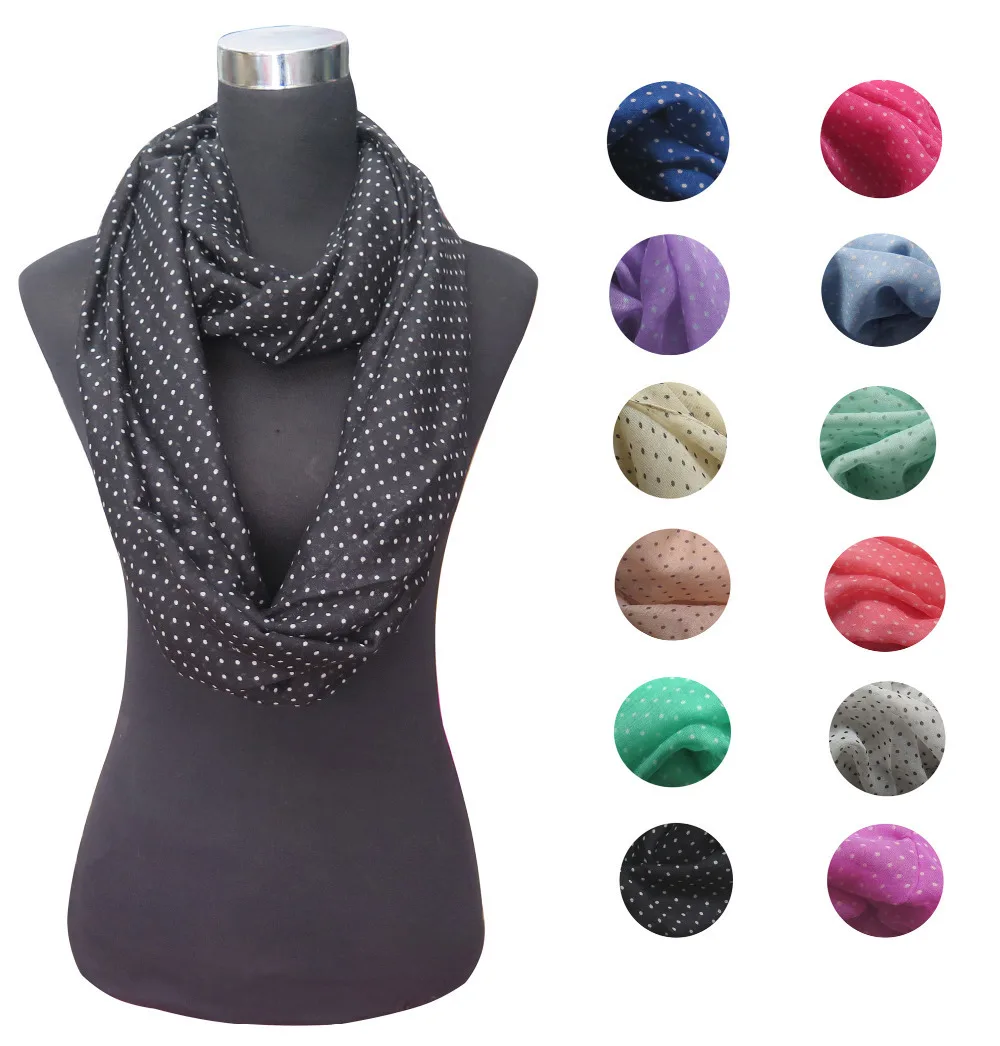 Женский мини снуд с принтом в горошек бесплатная доставка|scarf leopard|scarf exporterscarf kashmir