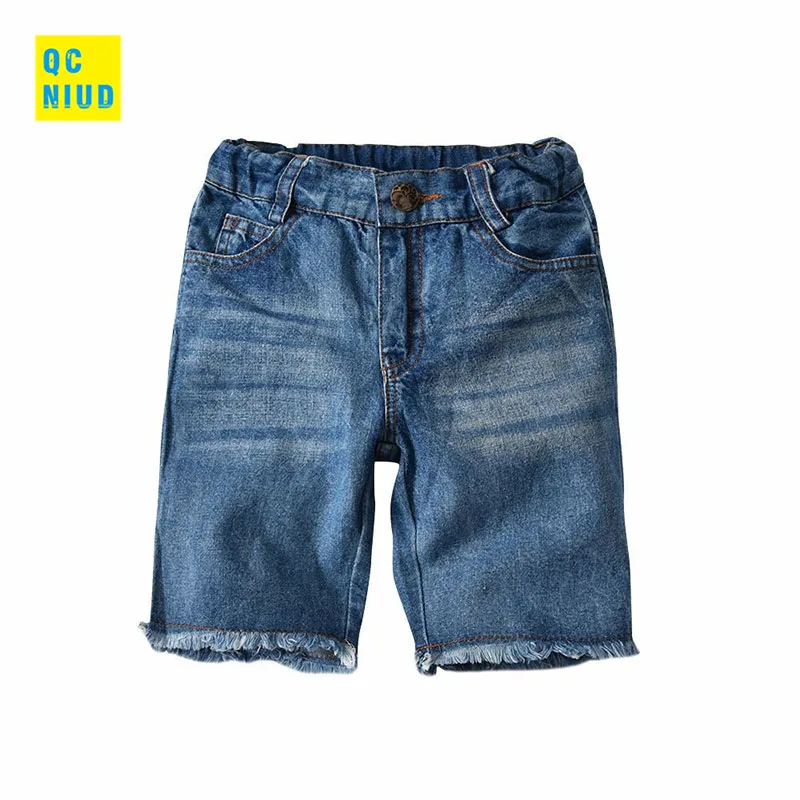 QCNIUD Summer Boys Sets Children Cartoon Printed O-Neck T-shirt +Jeans Shorts 2pcs Casual Cotton Kids Clothes Set 2018 New |