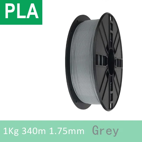 Дерево/PETG/TPU = FLEX/нейлон/TABS Филамент пластик YOUSU для 3d принтера ANET ENDER/1 кг 340 м/диаметр 1,75 мм/ из города - Цвет: PLA Grey 1kg