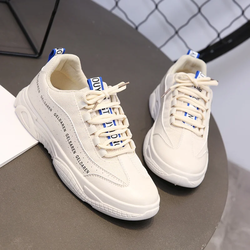 Модные маленькие белые туфли мужские кроссовки обувь дышащая для досуга мягкая