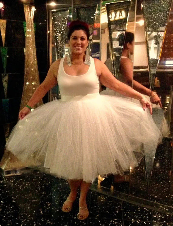 Юбка-пачка из тюля кремового цвета и слоновой кости женская большого размера