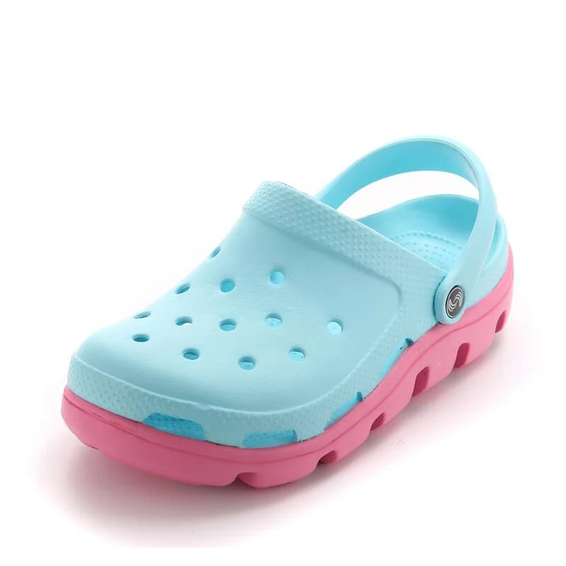 2020 New women sandals hole slippers couple sandals mules and clogs garden shoes for women breathable beach shoes 36-40 AF71