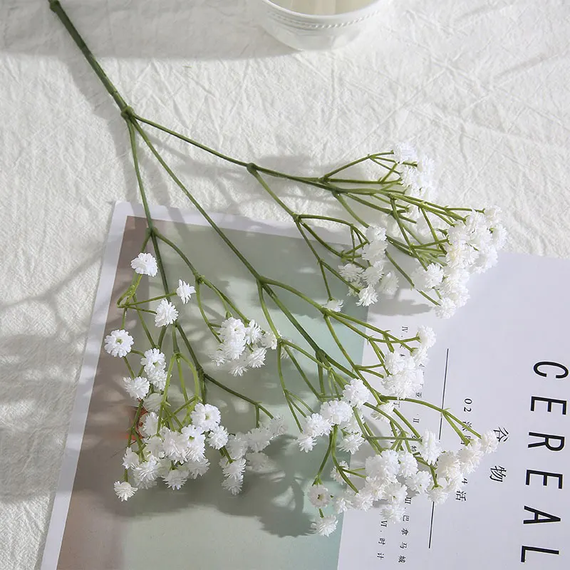 05 White Erxiaobao поддельные семена растений(Гипсофила) Искусственные цветы babysbreat Gypsophila сушеные пластиковые цветы Крытый Свадебный дом украшение - Цвет: 05 White