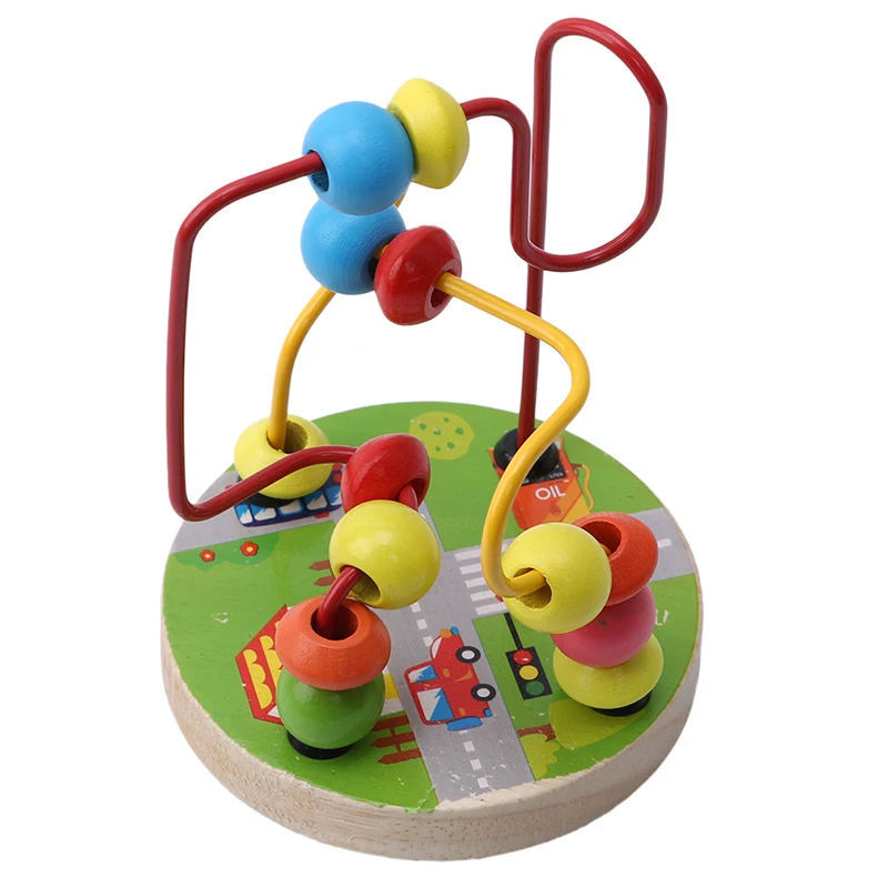 Early Kids Educational Children Beads String Game Mini Animal Farm Chassis Baby Count Wear Toys Assembling Blocks | Игрушки и хобби