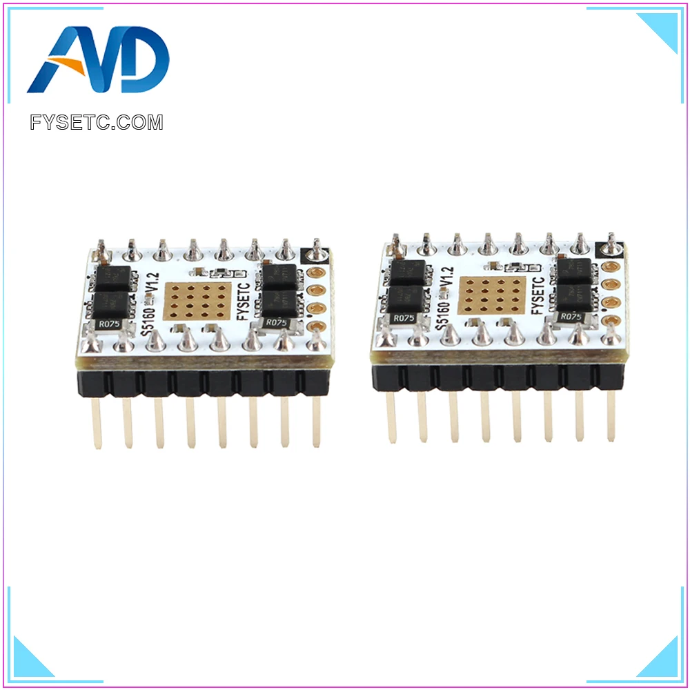 2 шт. TMC5160 V1.2 Драйвер шагового двигателя S5160 SPI бесшумный драйвер StepStick для 57 F6 SKR V1.3