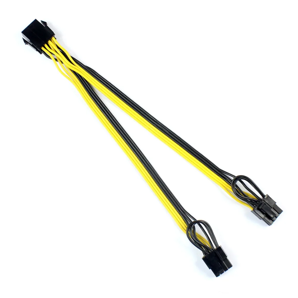 20 штук/лот Molex 8 pin PCI Express до 2 x PCIe (6 + 2) Материнская плата Видеокарта e VGA