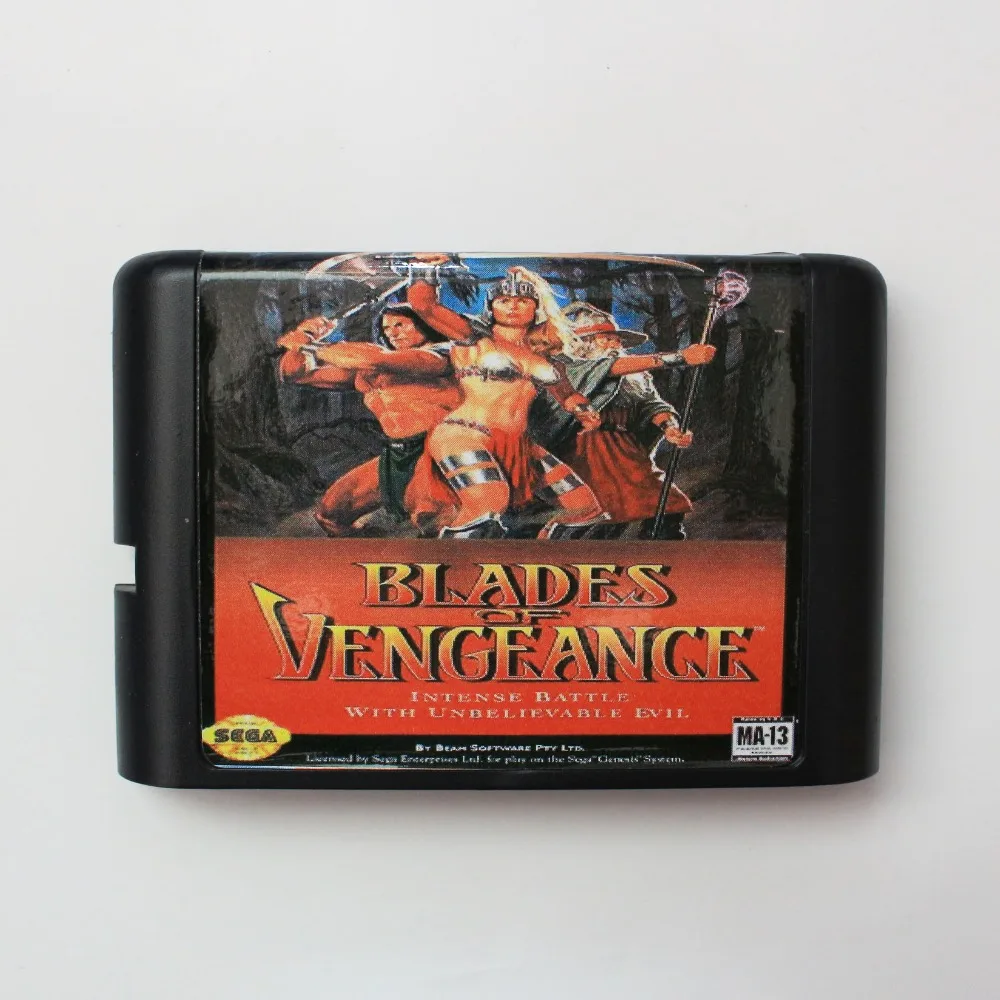 Swades Of vengeance 16 bit sega MD игровая карта для sega Mega Drive для Genesis
