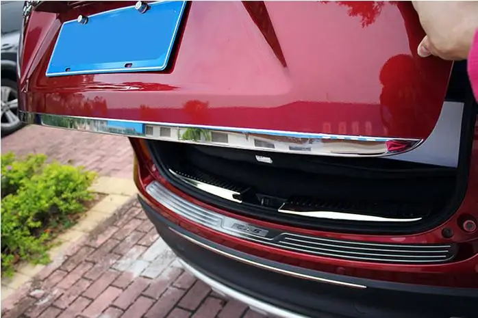 CHROME REAR TRUNK BOOT TAILGATE DOOR LID COVER TRIM MOLDING STAINLESS GARNISH STRIPFI T FOR 2013 2014 2015 2016 MAZDA CX-5 CX5 | Автомобили