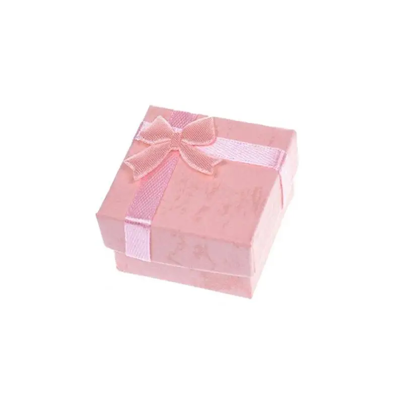1 предмет Новинка Упаковка с бантиком подарок чехол 4*4 см Jewery Организатор Box