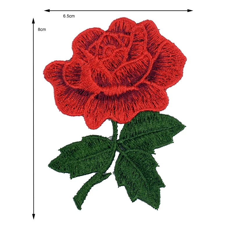 4 шт. нашивка с Пионом Вышитые Цветы Тканевая наклейка художественная вышивка