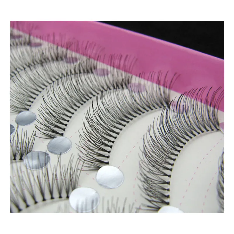 10 Pairs eyelashes Hand Made False Eyelashes Natural Messy Cross Fake Lashes Makeup Tool Maquiagem Cilios Eye make up tool