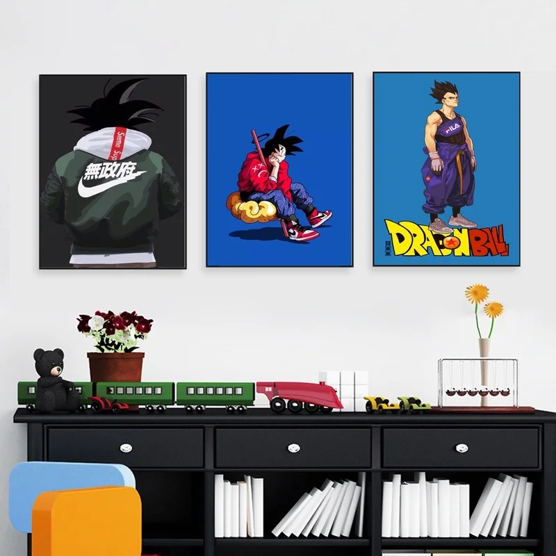 Trend Dragon Ball Super Goku Canvas Art Painting Poster Modern Fashion Wall for Home Decoration Decor No Frame | Дом и сад