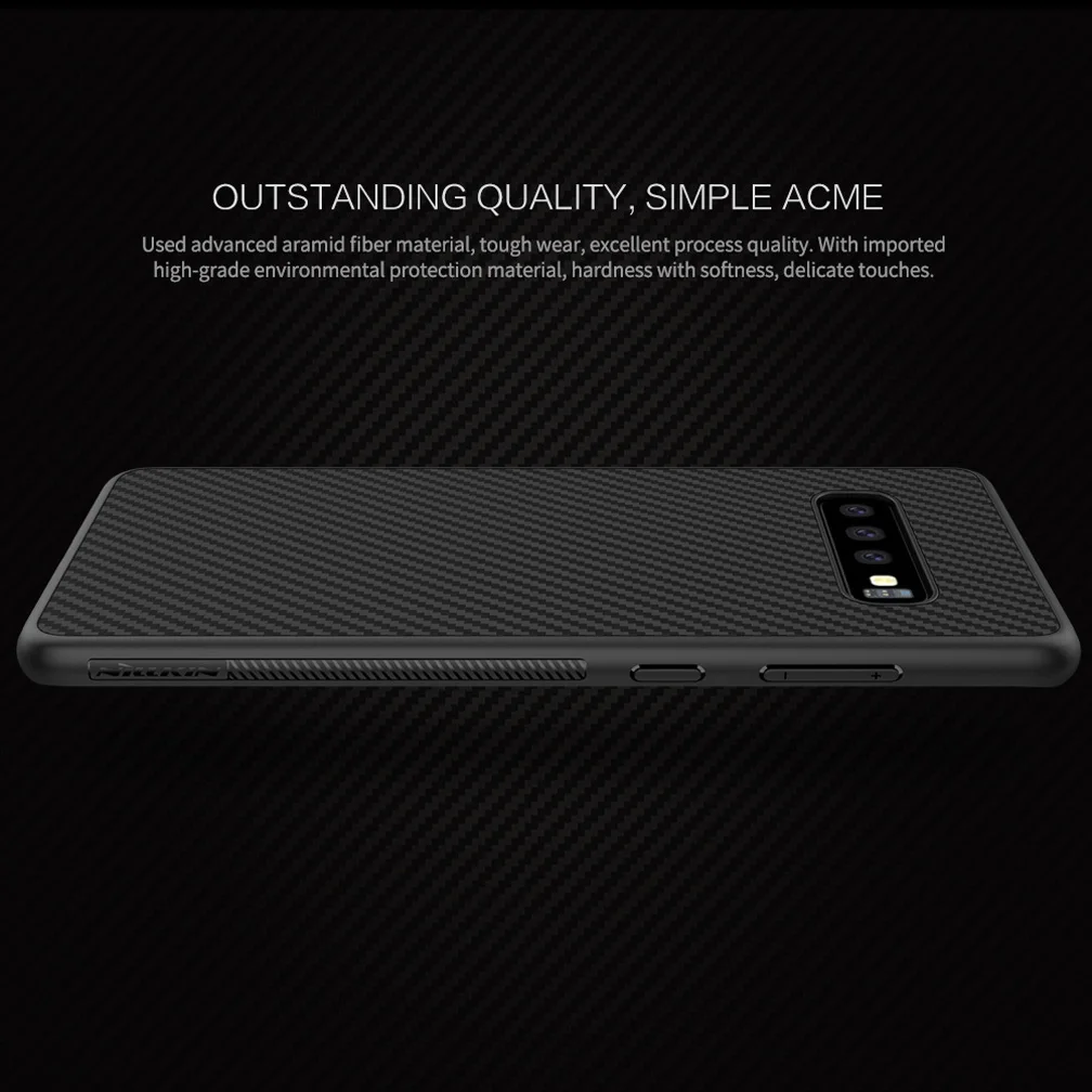 NILLKIN Synthetic чехол для samsung S10/S10 Plus крышка ультра тонкий корпус PP Назад shell для samsung Galaxy S10 plus Капа