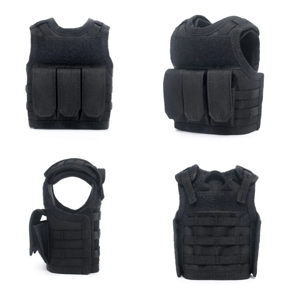 

Sport Bag Vest Shape Nylon Adjustable DIY Drinks Can Organize Water Bottles Cover Mini Decoration KTV Bar Ornament