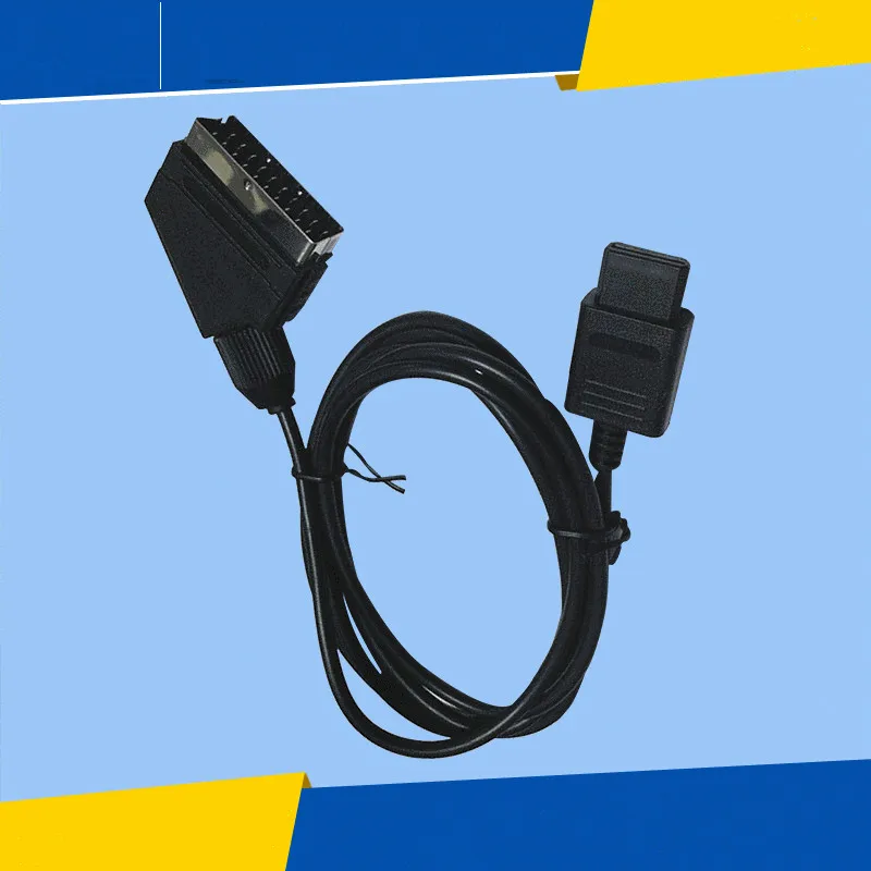 1 8 м черный RGB Scart TV AV видео кабель провод для Nintendo N64 NTSC системы|tv video cable|rgb scart cablescart