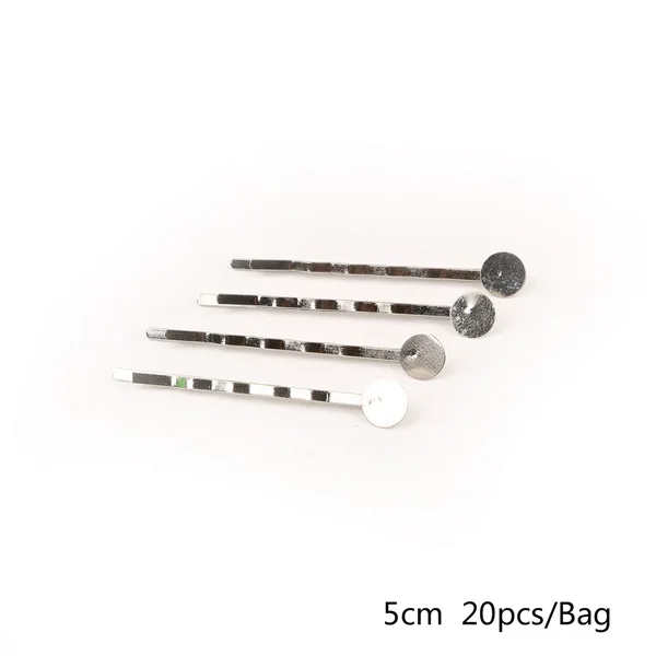 07 rhodium 20 шт./лот, новинка, корейский стиль, для детей, для взрослых, Модный черный родий, заколка для волос, заколка для волос, для девочек, для женщин, аксессуары для волос, материал, сделай сам - Цвет: 07 rhodium