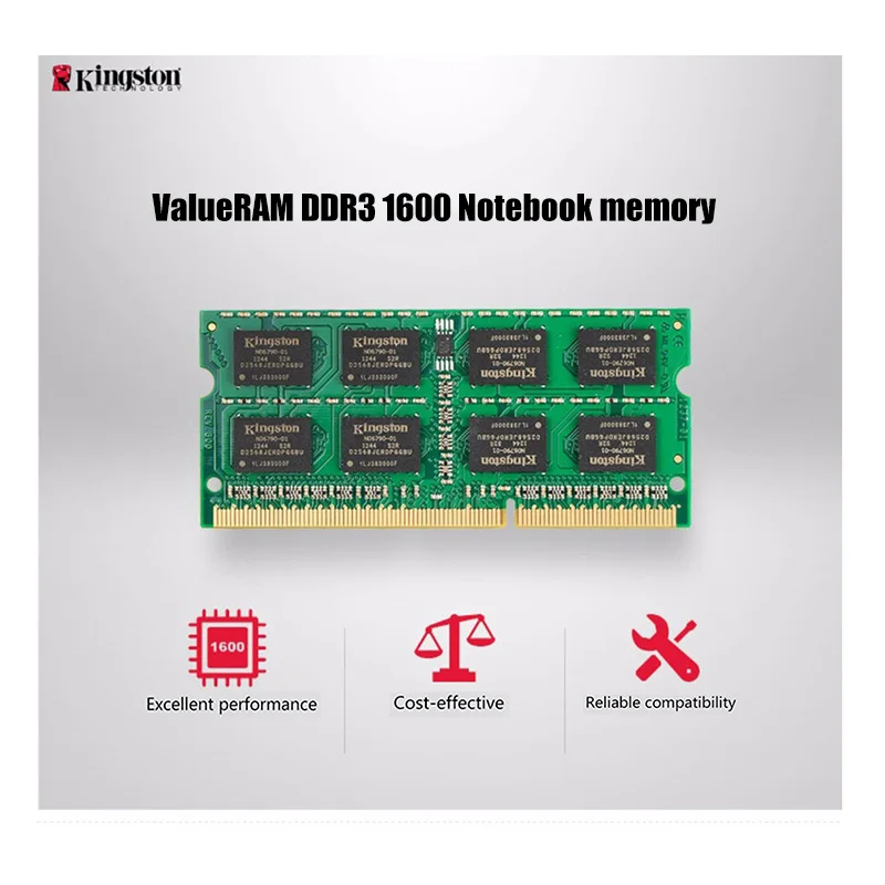 Оригинальная оперативная память Kingston игровая Intel 1600 МГц DDR3 ОЗУ 8 ГБ 4 для ноутбука