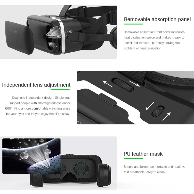 Контроллер виртуальной реальности 3D очки VR Shinecon шлем видео стерео гарнитура для