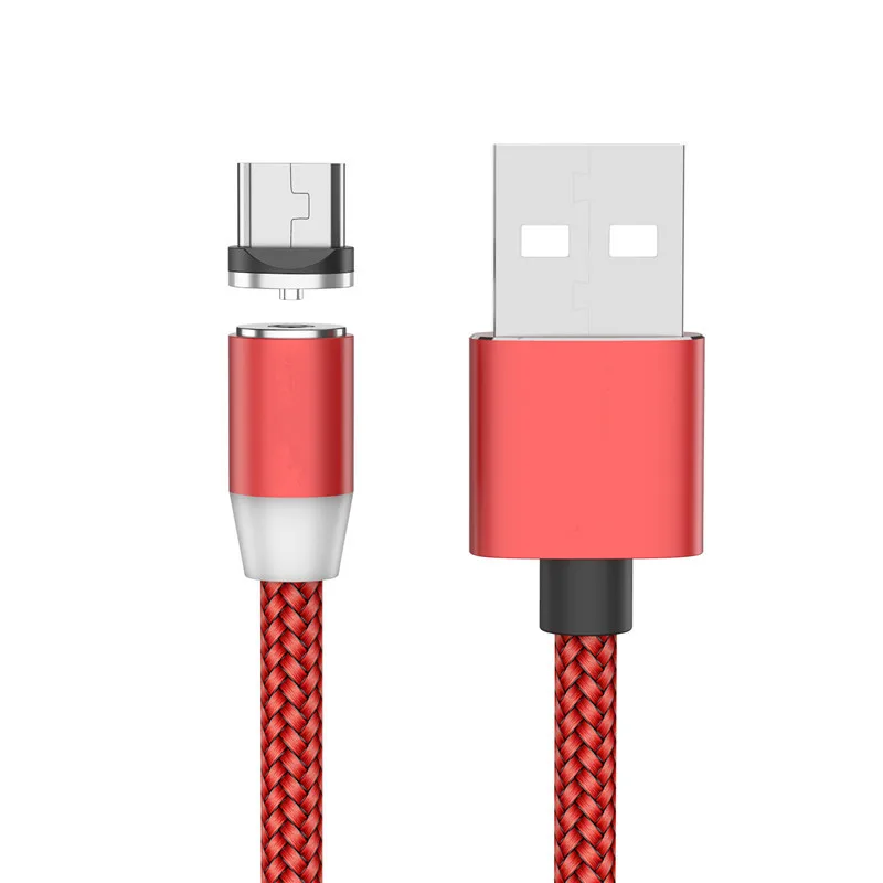 Red USB-C Магнитный кабель Тип usb C кабель магнит Зарядное устройство для samsung A80 A70 A60 A50 A30 A20E M40 A5 A7 Google Pixel 3a 3 2 XL - Цвет: Red