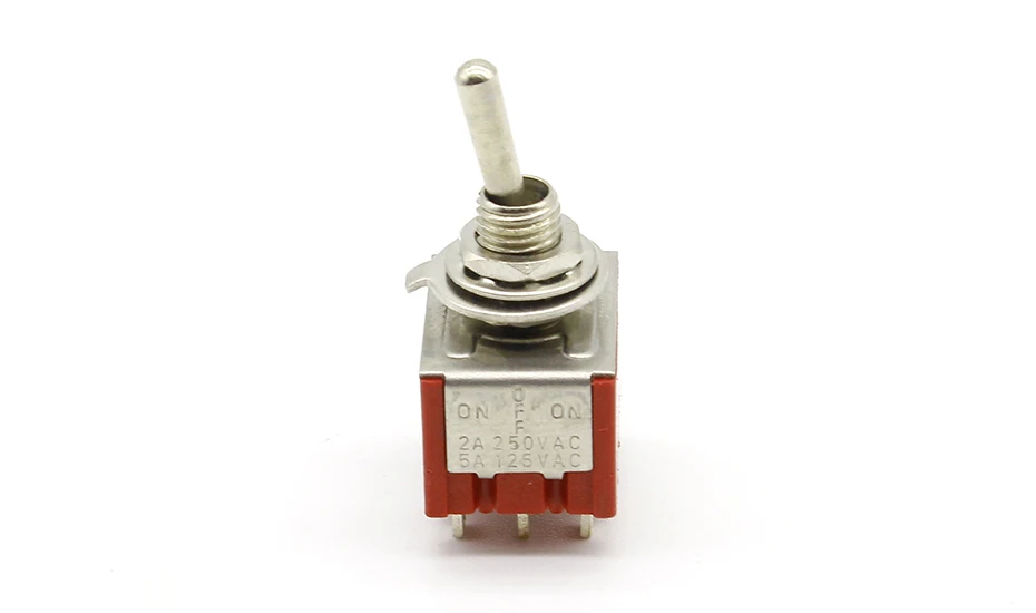 1 шт. красный 9 Pin ВКЛ.-ВЫКЛ.-ВКЛ.-ВКЛ. 3 положения мини-тумблер AC 6A/125V 3A/250V
