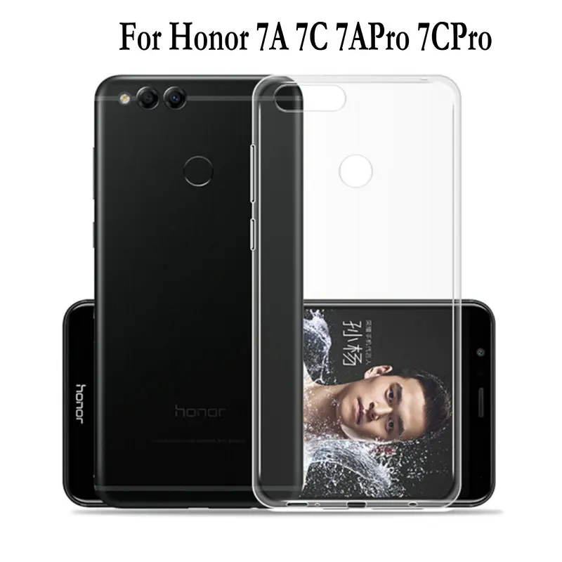 Чехол для Huawei Honor 7A DUA-L22 7C RU мягкий силиконовый чехол из ТПУ 8C 8X Y6 Y7 Prime Pro P Smart PLUS Y9 2019