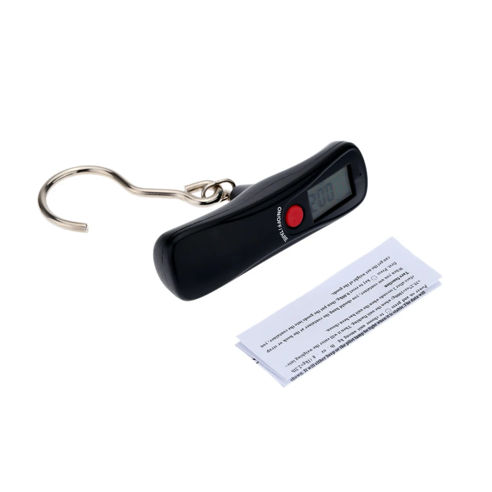 

50kg/10g Portable Electric Scale LCD Digital Scale Hanging Luggage Weighting Scale Weight Balance with Blue Backlight