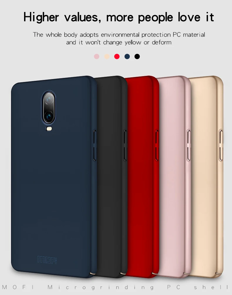 Чехол для Oneplus 6 T чехол MOFI One plus PC задняя крышка 1 + задний Жесткий защитный OP6T