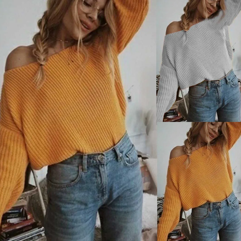 JAYCOSIN модный свитер mujer invierno 2019 женский зимний рукав летучая мышь однотонный