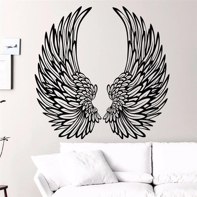 Художественное оформление Крылья Ангела Wall Art Наклейка Спальня декор домашнего