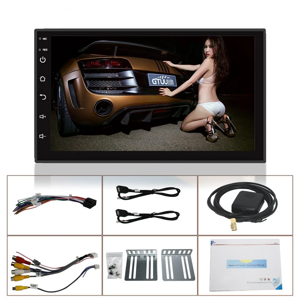 2 Din 7 &quotAndroid универсальный автомобильный Радио мультимедийный плеер Bluetooth gps