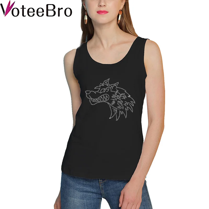 VoteeBro 2018 Новая летняя в стиле панк без рукавов Bling camiseta camisetas mujer verano Топ