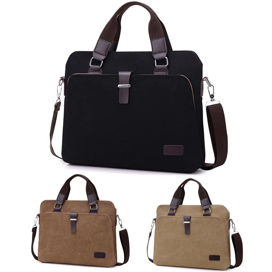 Универсальная Холщовая Сумка для ноутбука мужской портфель офисный дорожный