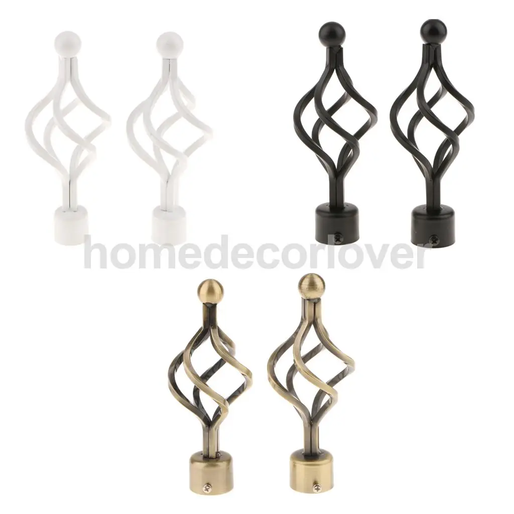 2 шт. декоративные колпачки для занавесок внутренний диаметр 28 мм|curtain rod|window curtain