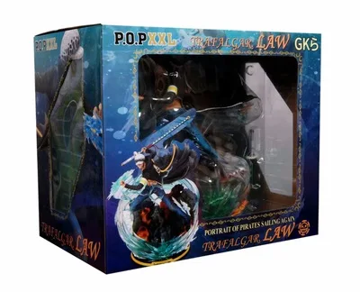 With Retail Box Аниме one piece портрет пиратов, плавающих снова Трафальгар Ло битва DX Ver. GK ПВХ Фигурка Статуя Модель игрушки кукла подарок - Цвет: With Retail Box