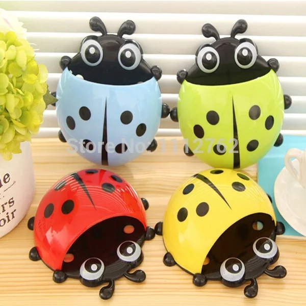 Милая Божья коровка зубная щетка es настенные всасывающие наборы для ванной с