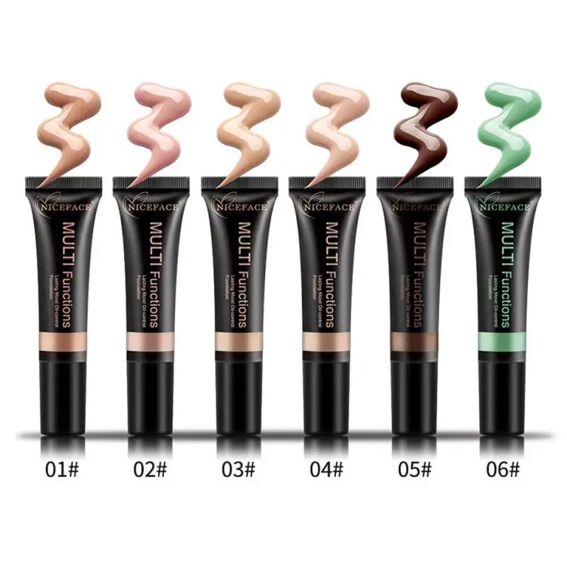 6 цветов Face Primer Perfect Cover поры базы консилер Make Up увлажняющий отбеливание Жидкий