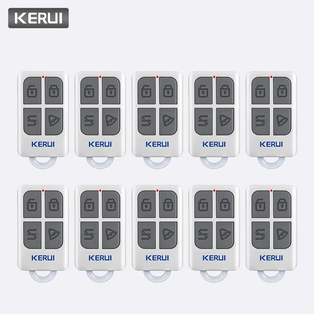 10 шт. беспроводной пульт дистанционного управления KERUI для домашней сигнализации