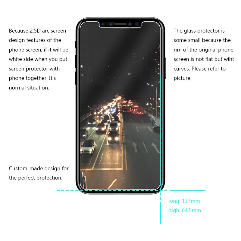 2 шт./лот 9 H закаленное Стекло для IPhone X Экран протектор Защитная Плёнки на