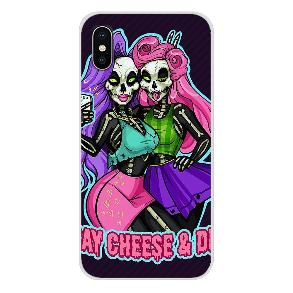 Мягкий прозрачный чехол для Samsung Galaxy S3 S4 S5 Mini S6 S7 Edge S8 S9 S10 Lite Plus Note 4 5 8 9 Girly Pastel Witch Goth