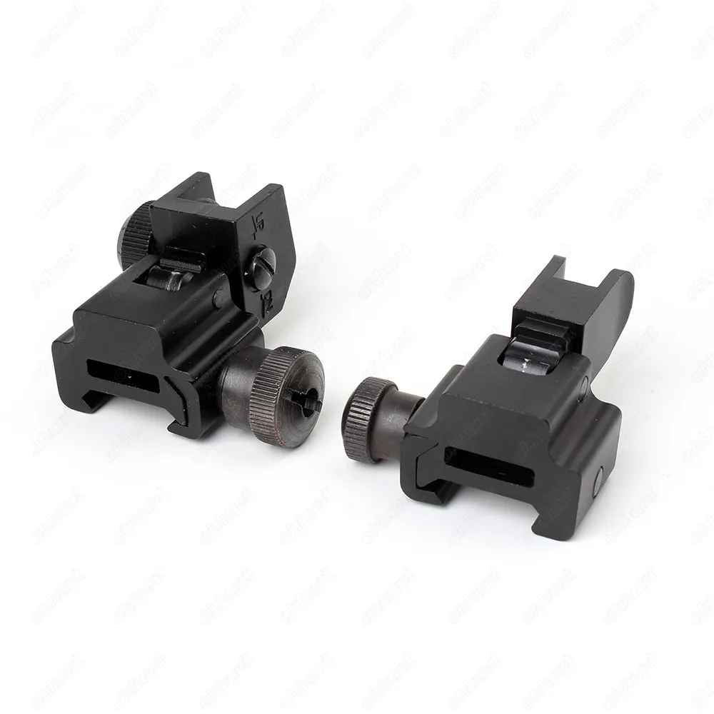 Model 4 AR 15 Flip Up Front Rear Sight Rapid Transition with Windage Adjustment Dual Aiming Apertures Quick Detachable | Спорт и