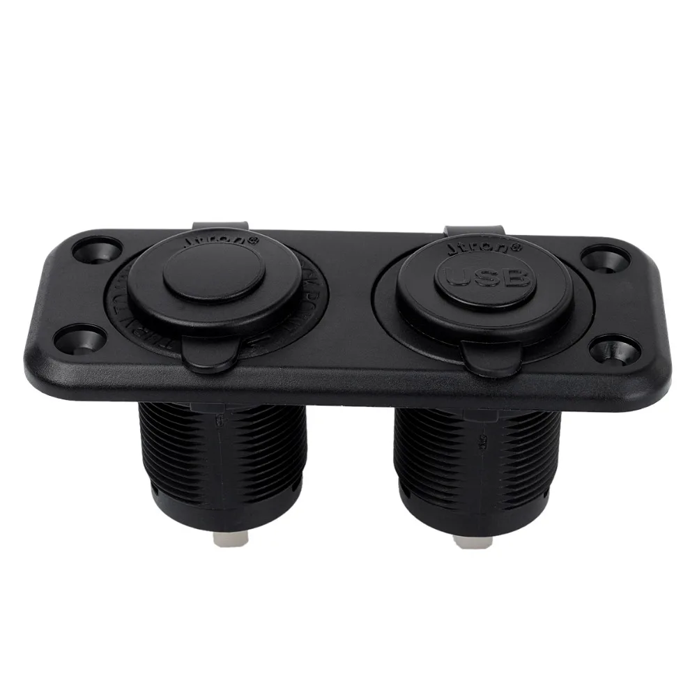 Jtron адаптер для автомобильного прикуривателя Водонепроницаемая