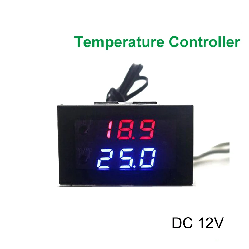 DC 12V 10A мини микрокомпьютерный Термостат Регулятор цифровой настраиваемый