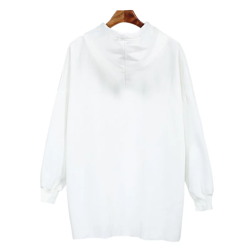 Anself для женщин 5XL плюс размеры Толстовка с капюшоном с длинным рукавом Mujer флис теплые зимние повседневное