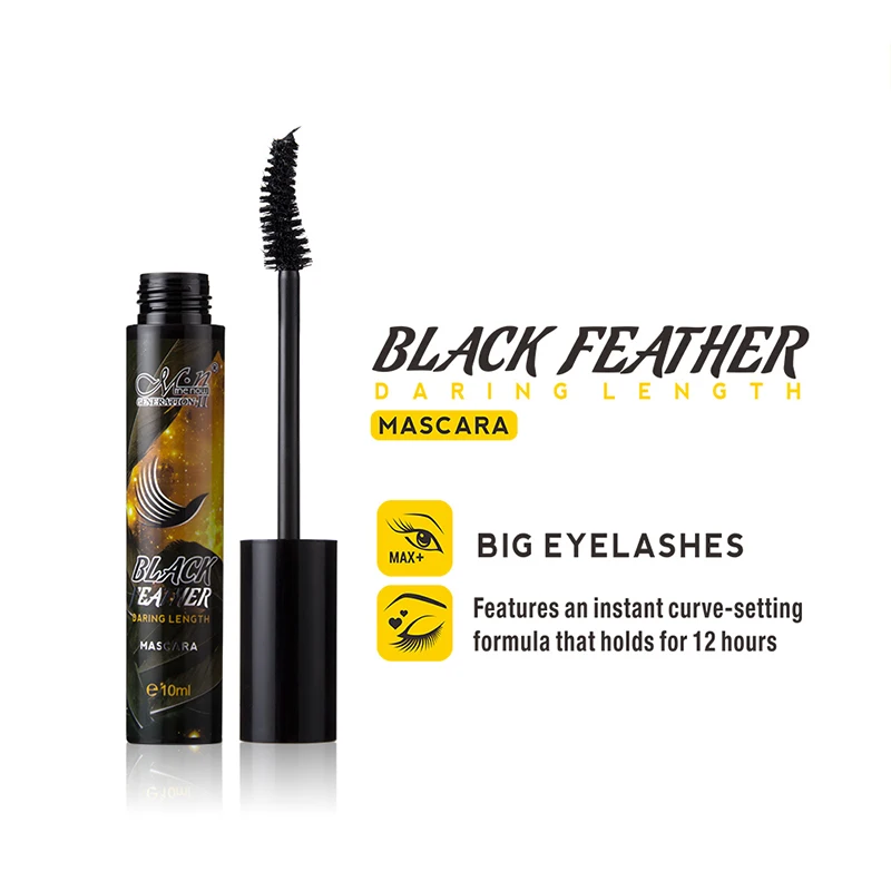 Бренд MENOW длинная тушь для ресниц крутая черная водостойкая анти размазывающая